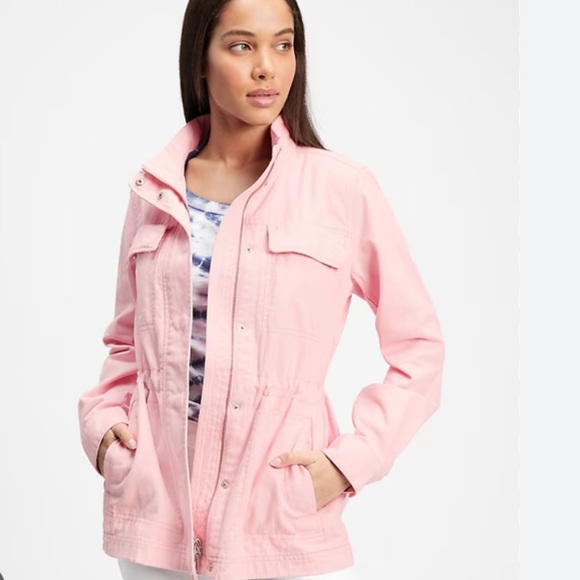 GAP Light Pink Utility Jacket! S Small Spring Light Coat - Picture 2 of 9